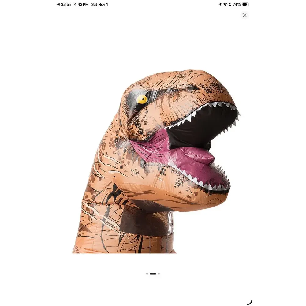 Adult Donny The Dinosaur Inflatable Costume